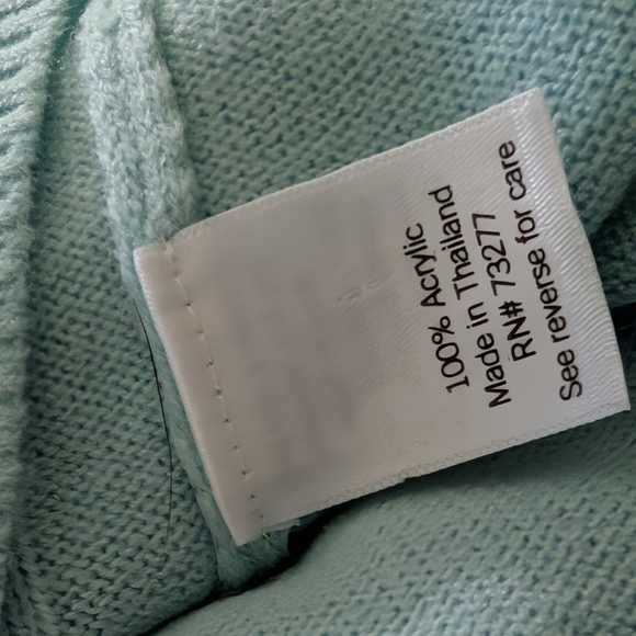 Croft & Barrow The Extra Soft Cabled Crew Neck Sweater Barefoot Beach Large EUC - Picture 3 of 10